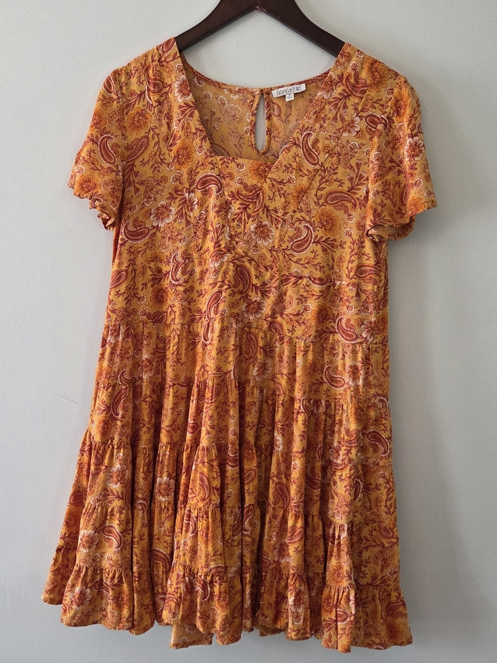 PATRONS OF PEACE Toluca Dress in Paisley Print Size S